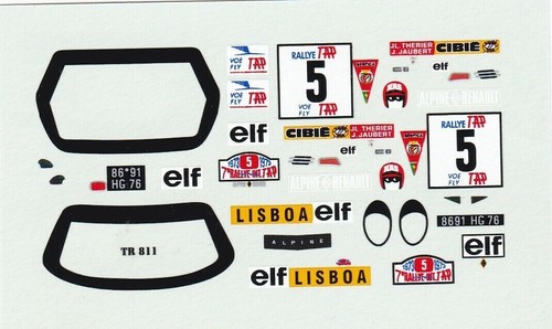 Decalcomanie décals rallye - decalcomanie,