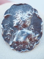 Broche ancienne femme art - broche,