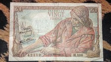 Billet francs pêcheur - 20,
