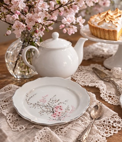 Lot assiettes porcelaine - 4,