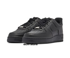 Nike Basket Air Force 315122 001 Noir Cuir Lacets Taille 46 chaussures hommes