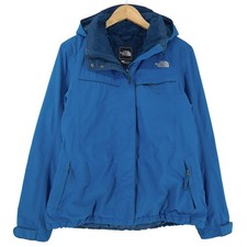 The North Face Étanche Veste Bleu Capuche Tous Temps Femmes Oi9 Taille XL