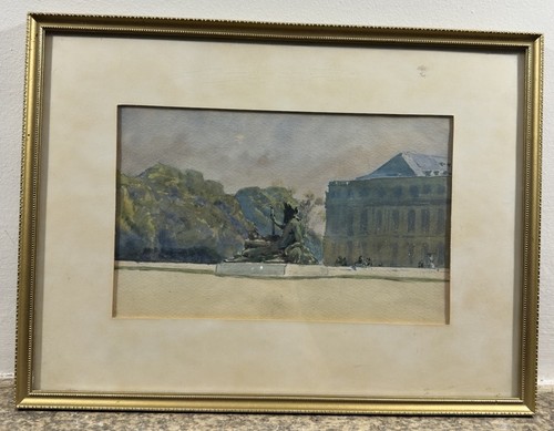 Aquarelle gouache ancienne - aquarelle, et