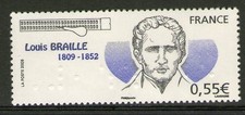 TIMBRE 4324 NEUF XX LUXE -LOUIS BRAILLE INVENTEUR DU SYSTEME EN POINTS SAILLANTS
