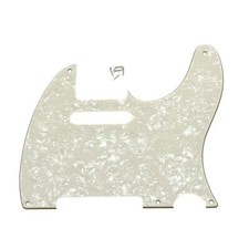 Pickguard vintage 5 trous pour guitare Fender Telecaster Vieilli Pearl