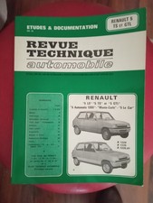 Revue Technique Automobile Renault 5 ls. R5 ts. gtl. le car