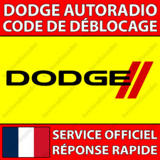 ✅DODGE RADIO CODE DE DÉBLOCAGE CHALLENGER RAM 1500 RAM CHARGER DURANGO CALIBER✅