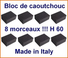 8 X bloc de caoutchouc