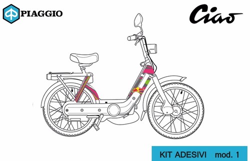 Autocollant piaggio ciao - piaggio, cross