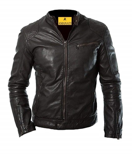 Blouson cuir homme motard - , moto