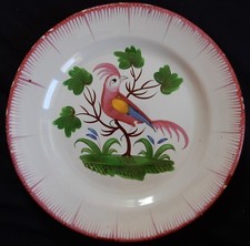 Assiette ancienne (faïence de l'EST) XIXè (COQ)