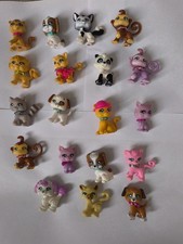 Lot de 19 Polly Pocket Chien ,Chats ,Singe 
