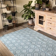 Tapis jakarta bleu clair 120 - 120, x