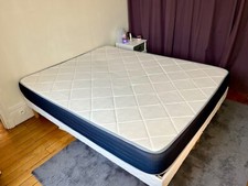 Lit double 160x200cm (sommier + matelas à mémoire de forme) état comme neuf