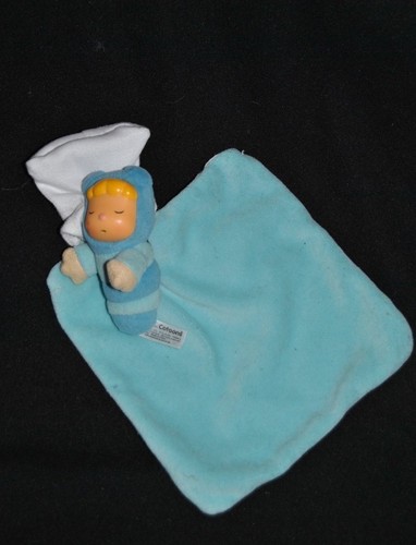 Peluche doudou poupée bleu