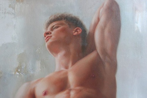 Homme gay peinture - gay, nu