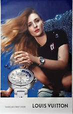 Affiche Publicitaire Roulée montre Louis Vuitton (Sophie Turner) 120x175 Cm