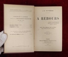 A REBOURS. JK HUYSMANS. PARIS
