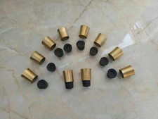 Lot De 10 Laiton Massif Rechange Pointe Pour Bâton Marche / Cane Partie Vintage