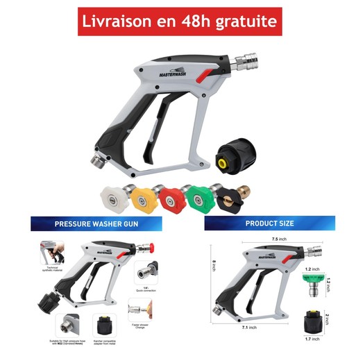 Pistolet lavage haute - de,