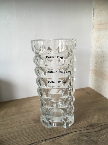 Vase verre épais - en,