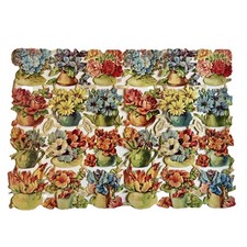 Antique Die Cut Scrap Sheet