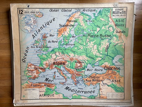 Carte scolaire vidal lablache - carte,