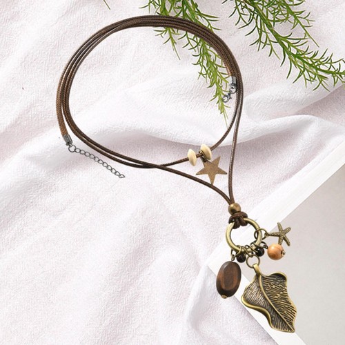 Collier long pull facile - , à