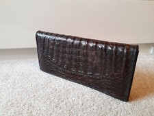 POCHETTE SAC A MAIN EN CUIR CROCODILE 70'S
