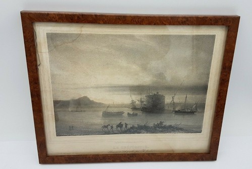 Gravure encadrée sous verre