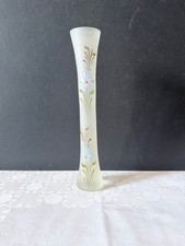 Vase soliflore en verre givré