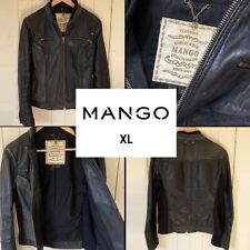 Veste cuir MANGO XL