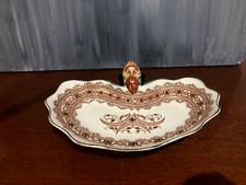 SUPERBE GRAND RAVIER  OU VIDE POCHE EN FAÏENCE DE LONGWY modèle HENRI II