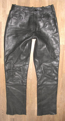 Pantalon biker cuir - pantalon,