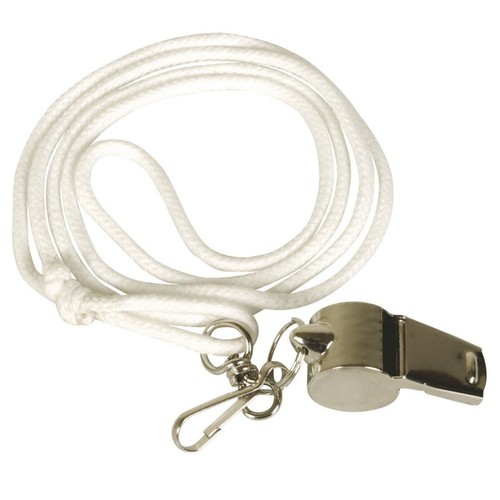 Sifflet avec cordon blanc - avec,