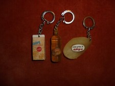 Porte-clés Lot x 3 FRANCE CHIPS + bouteille HUILE COOP + Paquet CHIPS COOP