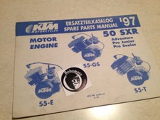 KTM 50 SXR 97 engine moteur spare parts list pièce détachée E GS T pro junior