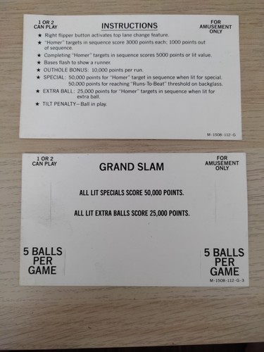 Lot cartes d instructions - lot, 2