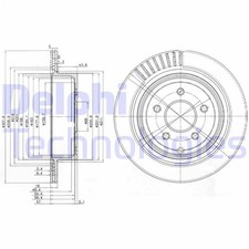 2X DELPHI Disques de Frein