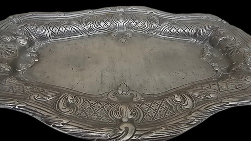 Plat étain ancien - plat, xviii