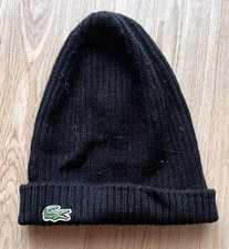 Bonnet adulte noir Lacoste