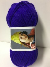 1 pelote de laine/ grosse laine/ pelote 100g = 1 BONNET/ violet