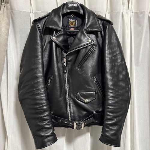 Veste cuir schott 613uht - veste,