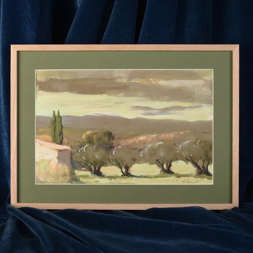 Gouache originale encadrée - gouache,
