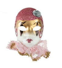 Aimant réfrigérateur Masque de Venise  Pierrot Rose - Magnet - Décoration 2027