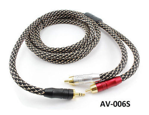 6ft premium stereo 24k - 24k, gold