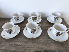 Lot 6 Tasses Anne Ehret Ranrupt Alsace - Porcelaine #1