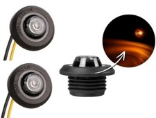 2 x feu de position LED orange rond oeil d'aigle 12/24 V dessin électronique ...