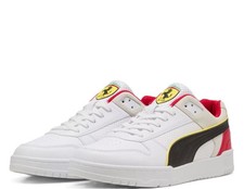 PUMA Scuderia Ferrari HP Rbd Game Chaussures Hommes Rouge en Cuir Basket Sportif