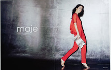 MAJE vintage Clothes Print Ad !! " Red Clothes for Women "
